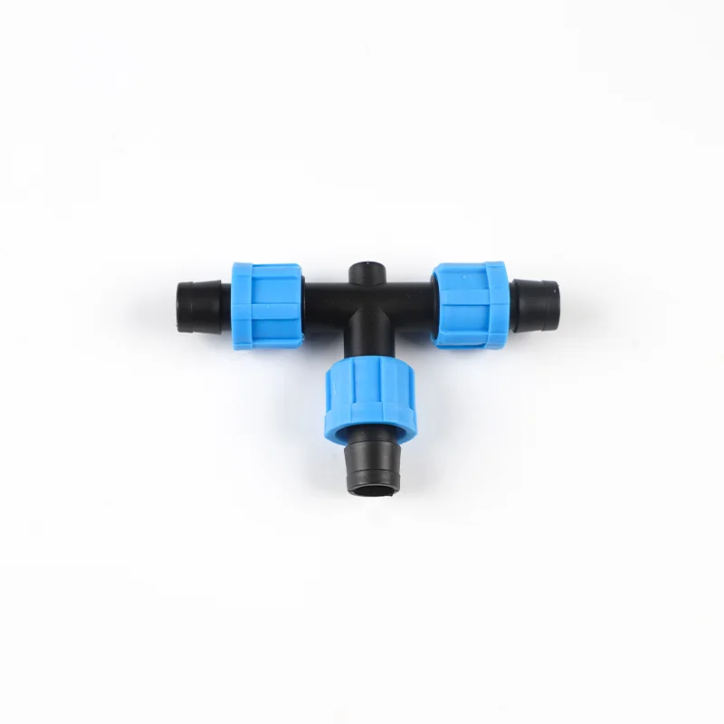 

Locking Buckle Tee 16mm Garden Irrigation Drip Tape Connector Collection Lawns Watering Pipe Joints Tube Adapters Connectors