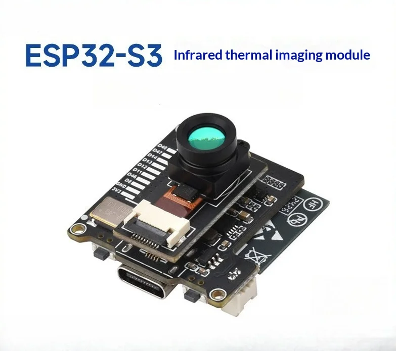ESP32-S3 80x62 Infrared Thermal Imaging Camera Module, 45/90 Degree FOV, USB Type-C, WiFi Bluetooth Development Board