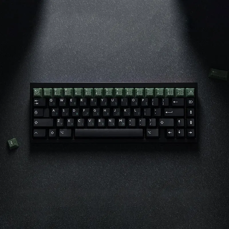 PBTfans Loki PC Keycaps Customization Of Two Colors And Three Colors Keyboard Keycaps Abs semi Permeable PBT PC Accessories Gift