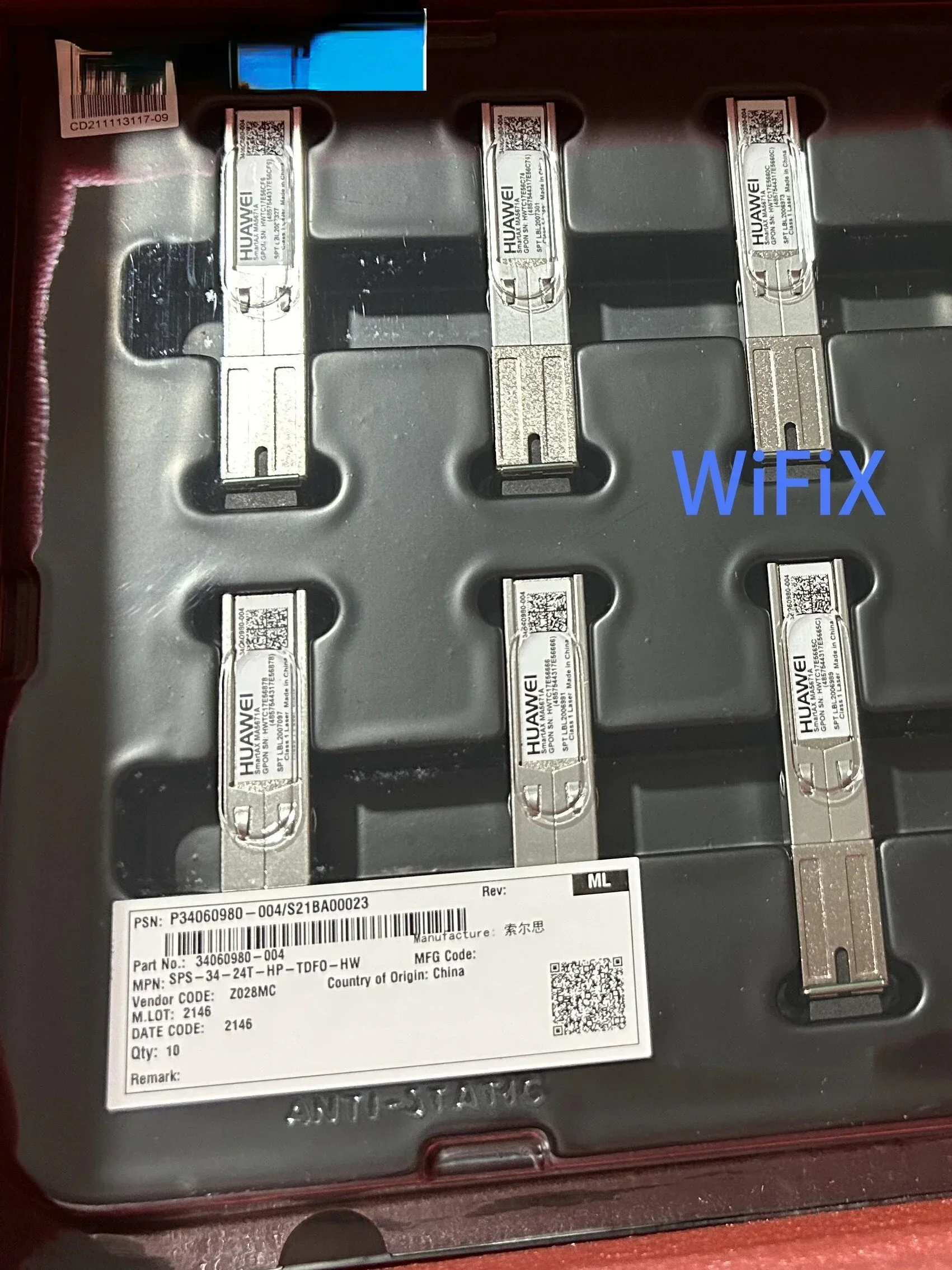 MA5671A Optical Cat Stick 2.5G GPON ONT Ultra Gigabit Broadband SFP Interface