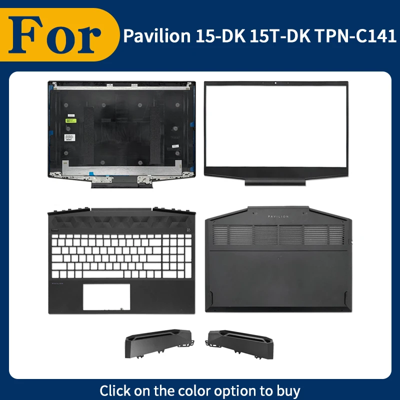 New Laptop Cover For Pavilion 15-DK 15T-DK TPN-C141 Air Outlet Heat Sink LCD Back Cover Front Bezel Palmrest Bottom Case