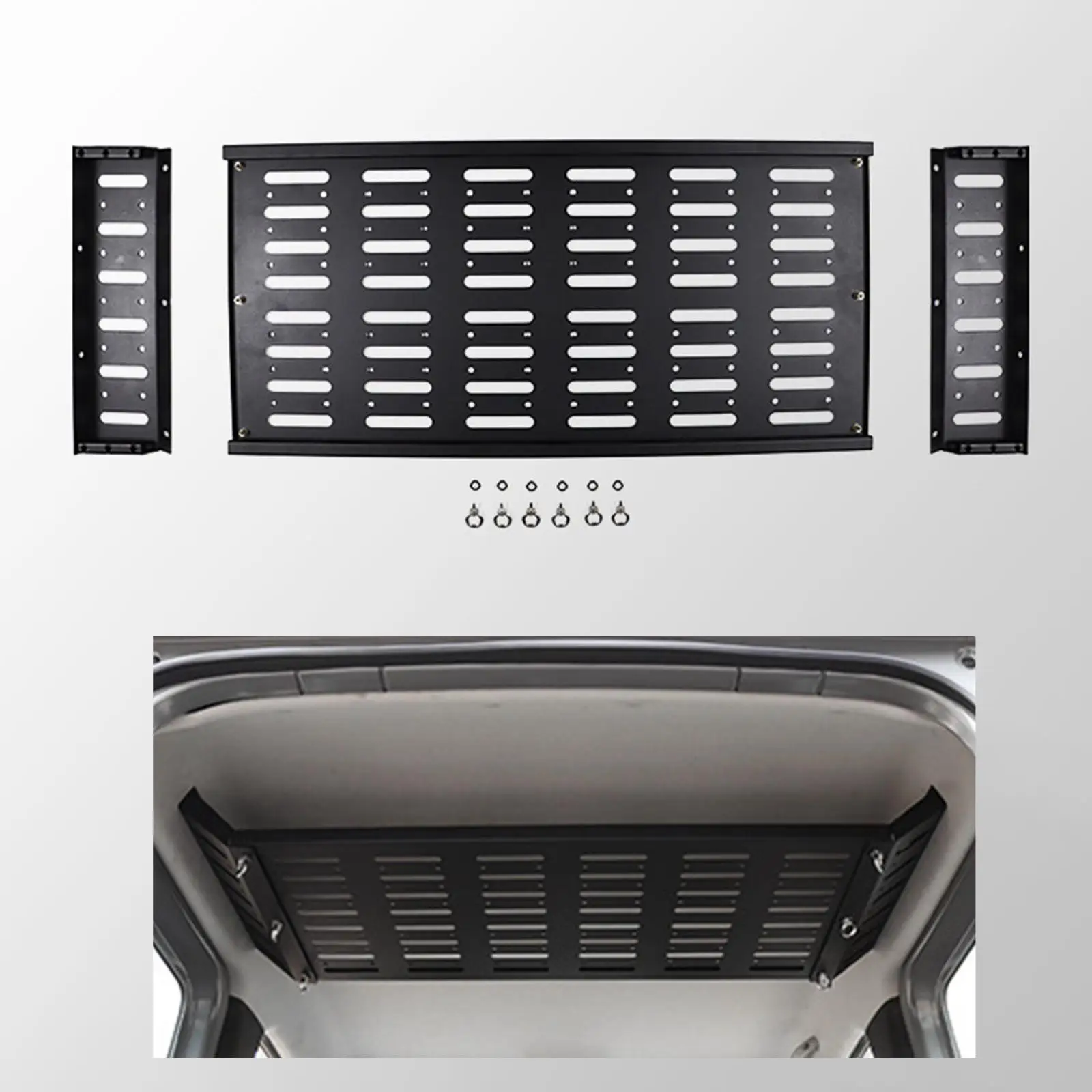 

Rear Trunk Cargo Rack Shelf Reliable Car Accessories Replacement Basket Interior Storage Carrier Organizer for Fishing