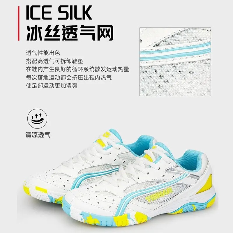 

Professional Table Tennis Shoe Couples Comfortable Sports Shoes Wear Resistant Tennis Shoes Unisex Gym Badminton Shoe