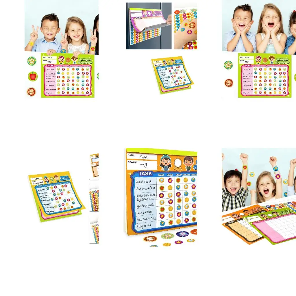 Interactive Chore Chart For Children Customizable Task And Goal Trackers 30X25CM
