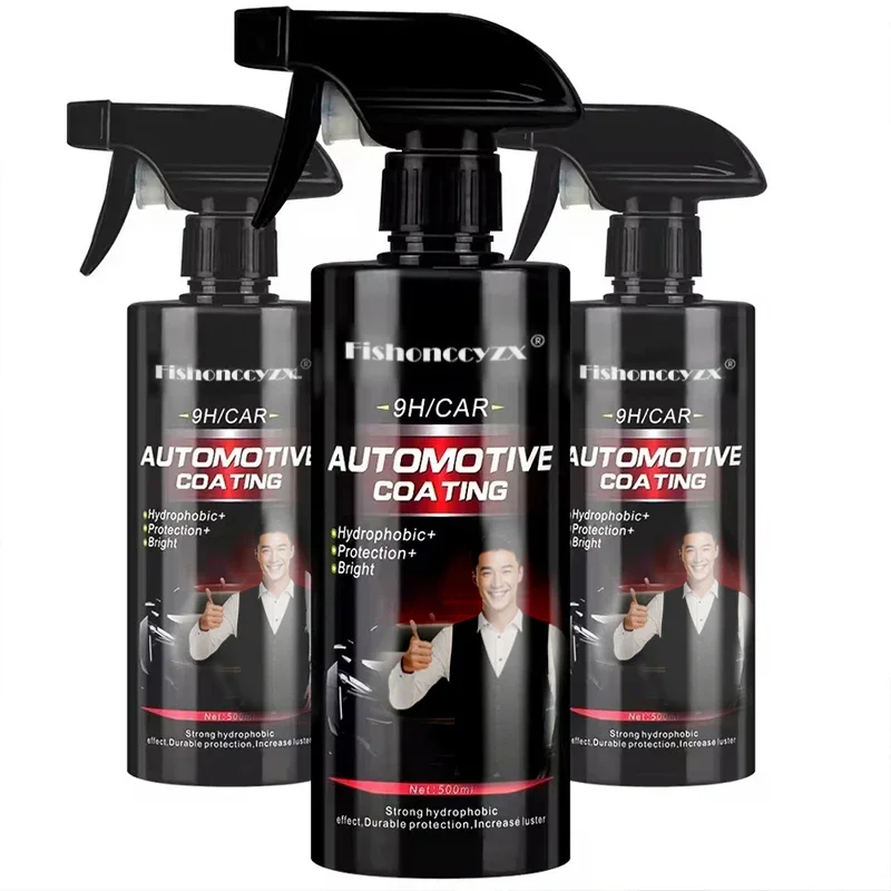9H Nano Ceramic Car Coating 500ML Liquid Glass Crystal Hydrophobic Waterproof Polishing Paint Hardness Wax for Car Detailing