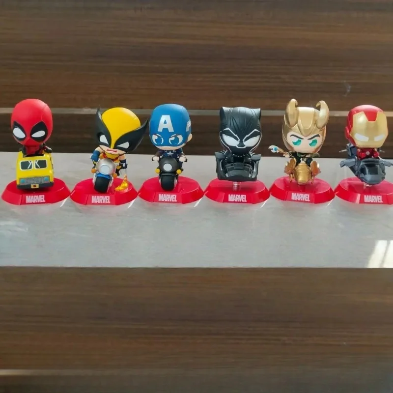 

In Stock Hot Toys Marvel Comics Heroes Blind Box - Cosbi Rider Mini Vehicle Series - Adorable Action Figure Desktop Collect Toy