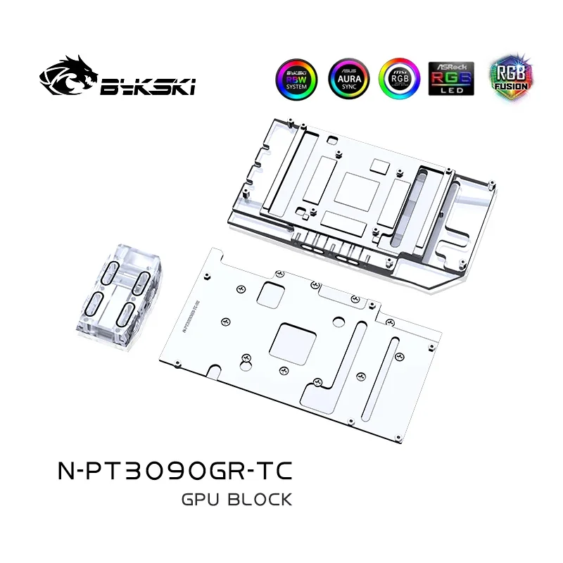 كتلة مياه للوحة ، RTX ، GameRock OC ، Maxsun RTX ، طائرة توربو ، مبرد بطاقة الفيديو ، تبريد اللوحة الخلفية