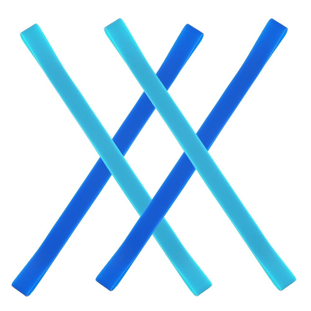 

4pcs Reusable Silicone Multi-Function Elastic Straps For Books Towel Fixing Office Supplies Portable Binding Straps