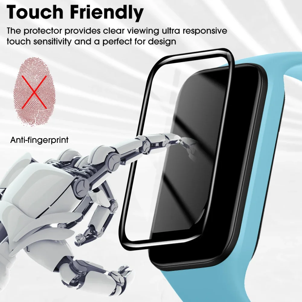 For Xiaomi Band 9 Active Smartband 3D Curved Screen Protector Ultra Clear Anti-scratch Protective Soft Films For Miband 9 Active