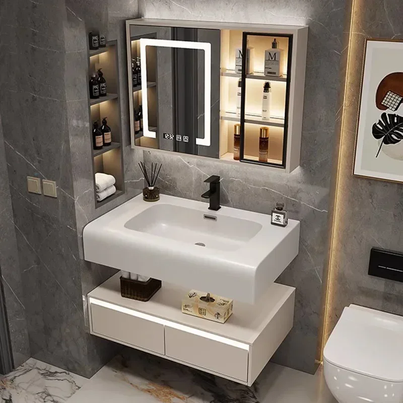 

Mirror Bathroom Cabinets Storage Shelves Vanity Narrow Closet Bathroom Cabinets Entrance Muebles Hogar Room Furniture