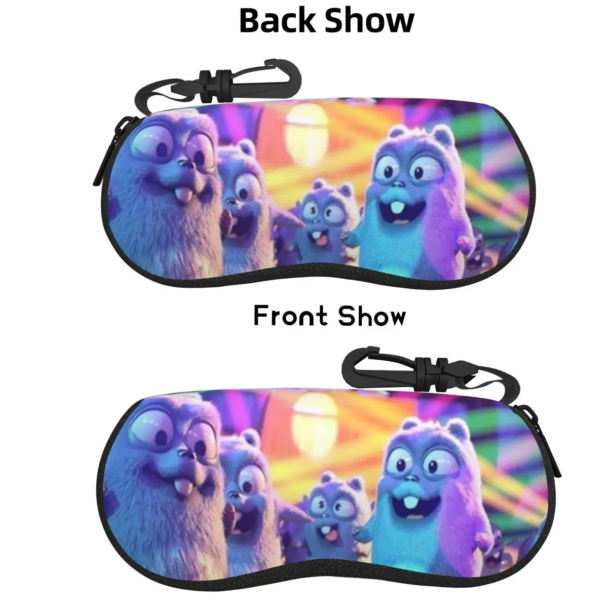 

Grizzy And The Lemmings Shell Glasses Case Protector Sunglasses Box Women Men Soft Eyeglasses Bag Pouch