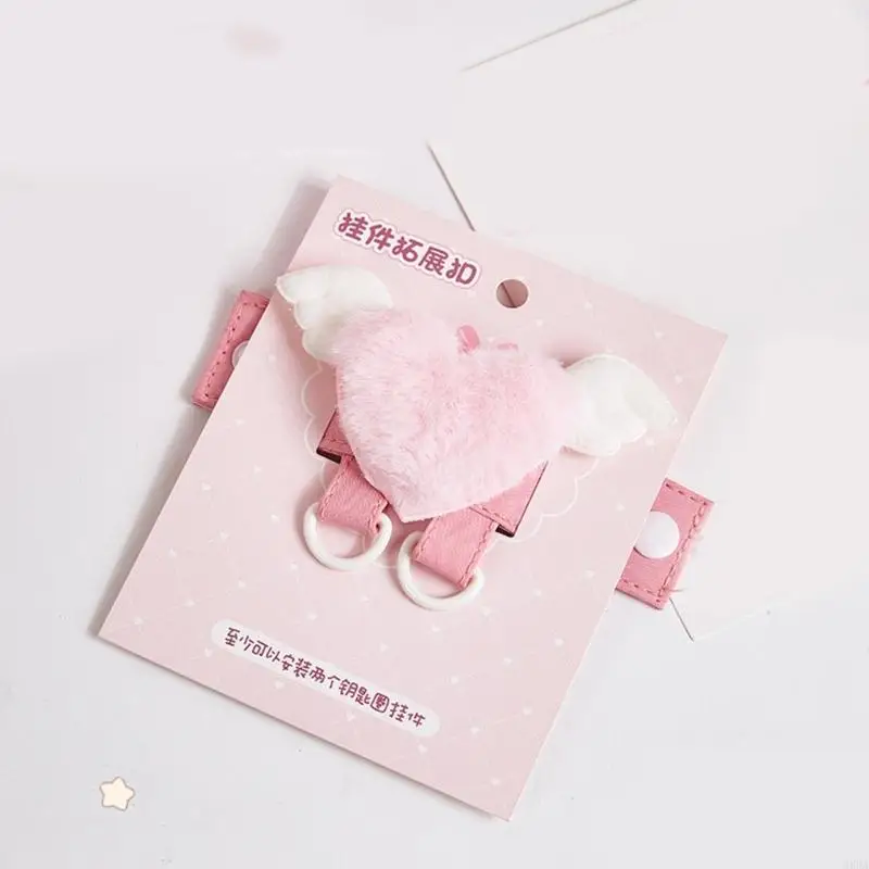 Trendy Fuzzy Star And Heart Carabiner Clip Fashion Bag Accessory Bag Decors For Backpack Keychain Or Gift 6XDA