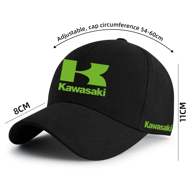 

For Kawasaki Motorcycle Baseball Hat Racing Team Outdoor Sports Hardtop Duck Tongue Hat Men's SunshadeR6N