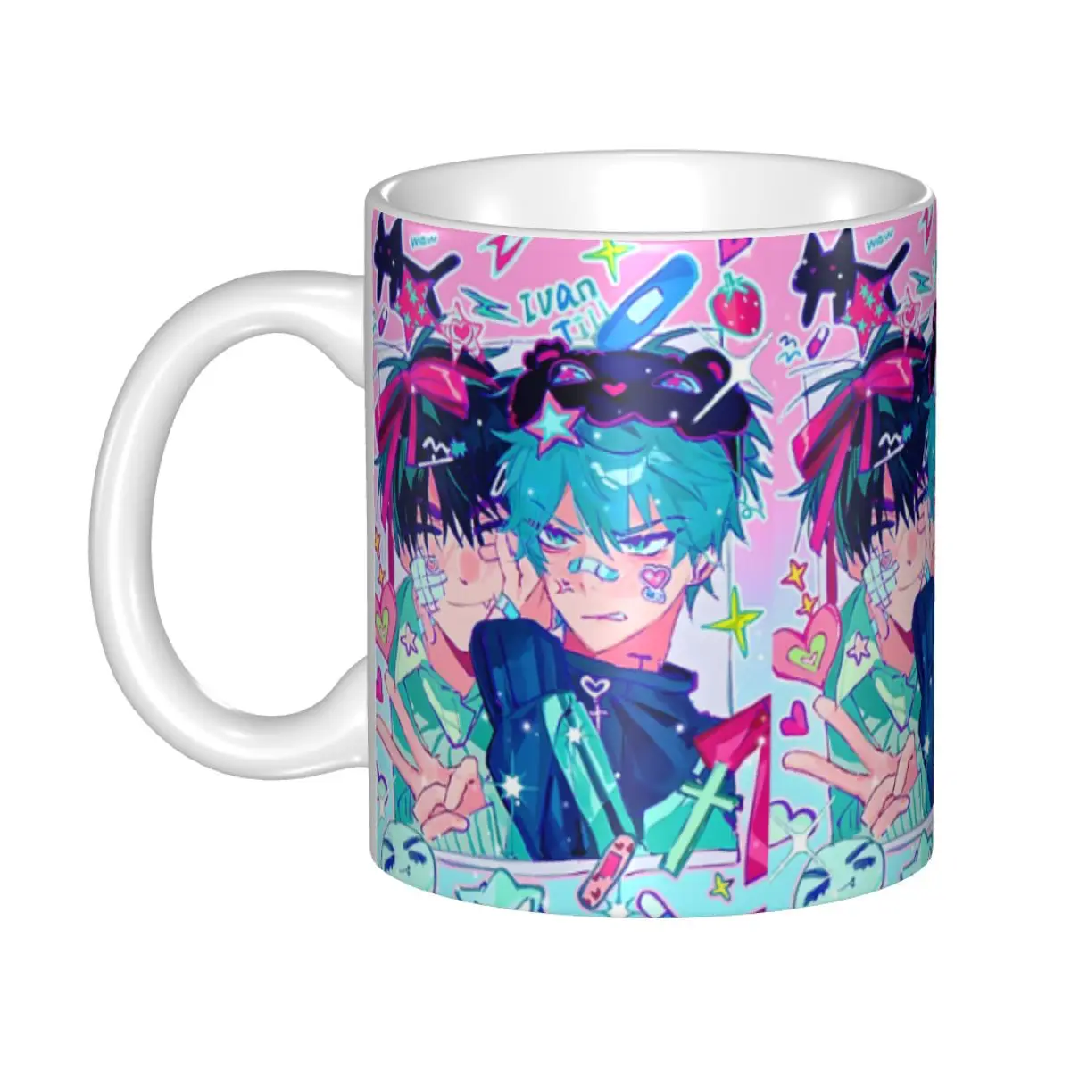 Personalized Alien Stage Anime Coffee Mugs DIY Cartoon Ceramic Mug Creative Gift