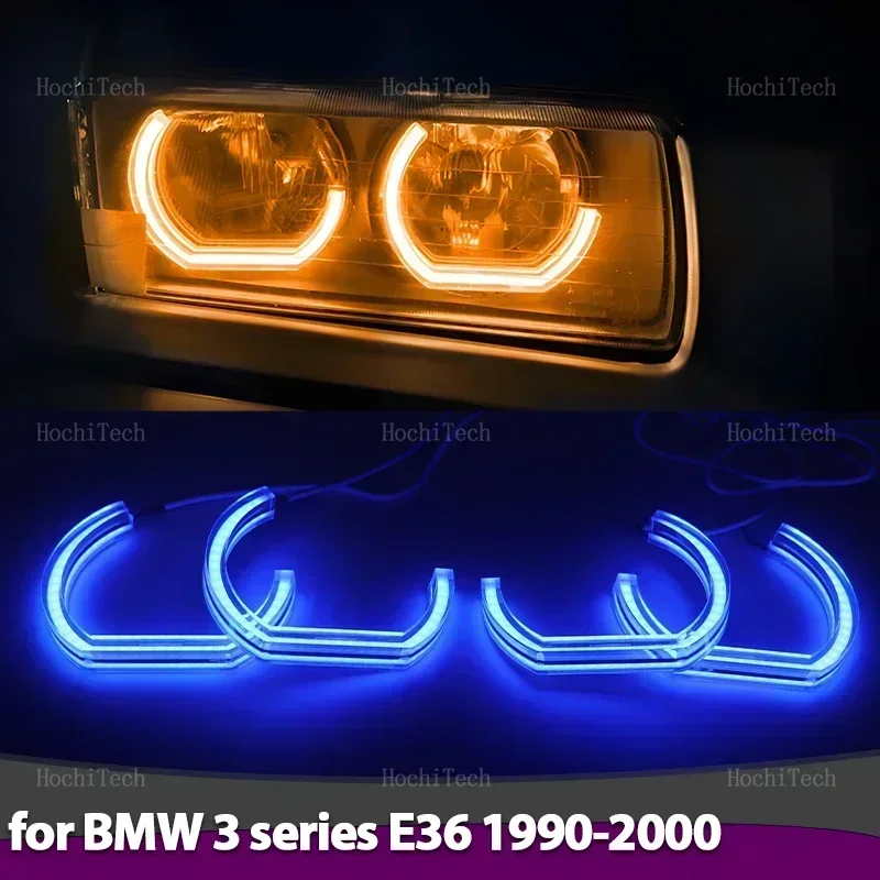 Car-styling Multi-colored RGB App Control LED Rings Light for BMW 3 Series E36 1990-2000 316i 318i 318is 320i 323i 325i 328i