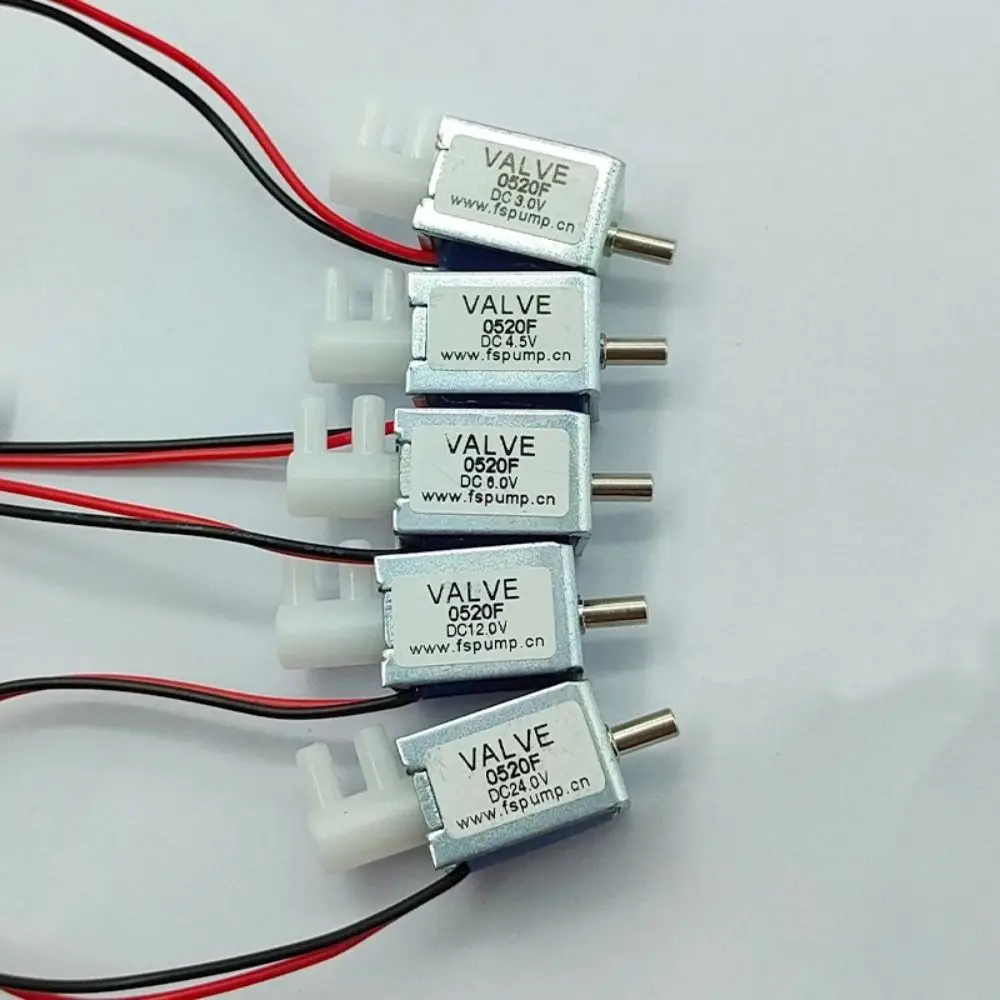 Micro Plastic Mini Electric Solenoid Valve Rubber 24V DC Micro Air Flow Control Valve Mini Size 2-Position 3-Way Valve