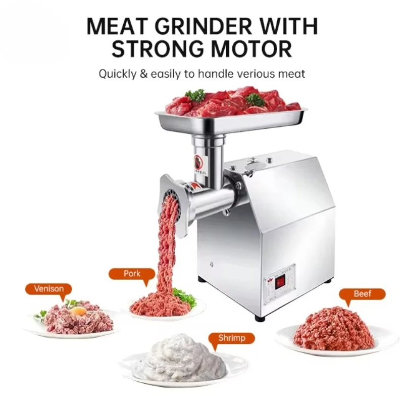 TK12L 850W Electric and Automatic Meat Mincer for Grinding Meat Economic Home Commercial Meat Grinder