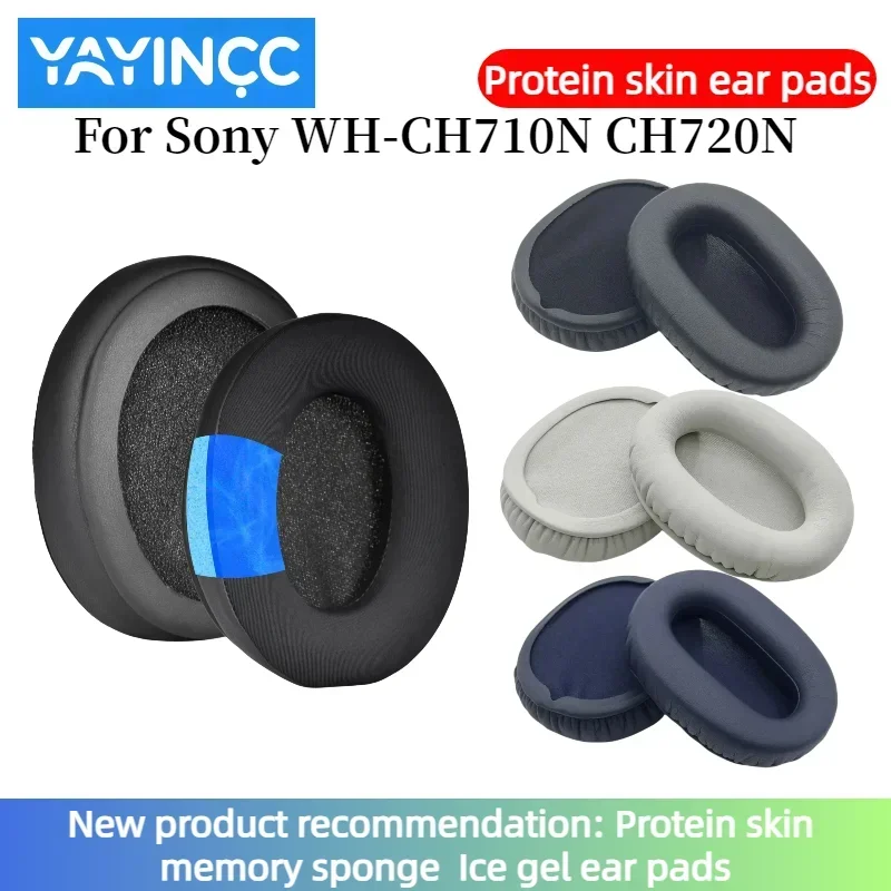 

YAYINCC Replacement Soft Form Ice gel ear pads Earpad High Quality Foam Ear Pads Cushions for Sony WH-CH710N CH720N Headphones