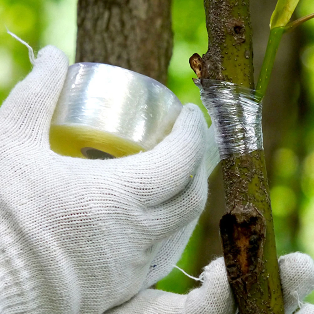 

5 Rolls Plant Protection Film Grafting Tape Nursery Sealing Repair for Plants Tree Adhesive Stretchable Clear Floristry