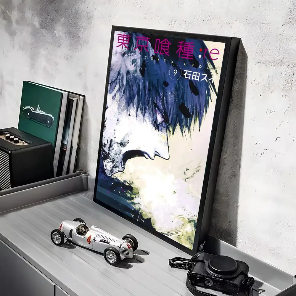 T-Tokyo Ghoul Anime-Poster-Aufkleber, HD-Gemälde, selbstklebende Kunst für Schlafzimmer, Wohnzimmer, Heimdekoration, moderne Wandaufkleber, Geschenk – Detail 6