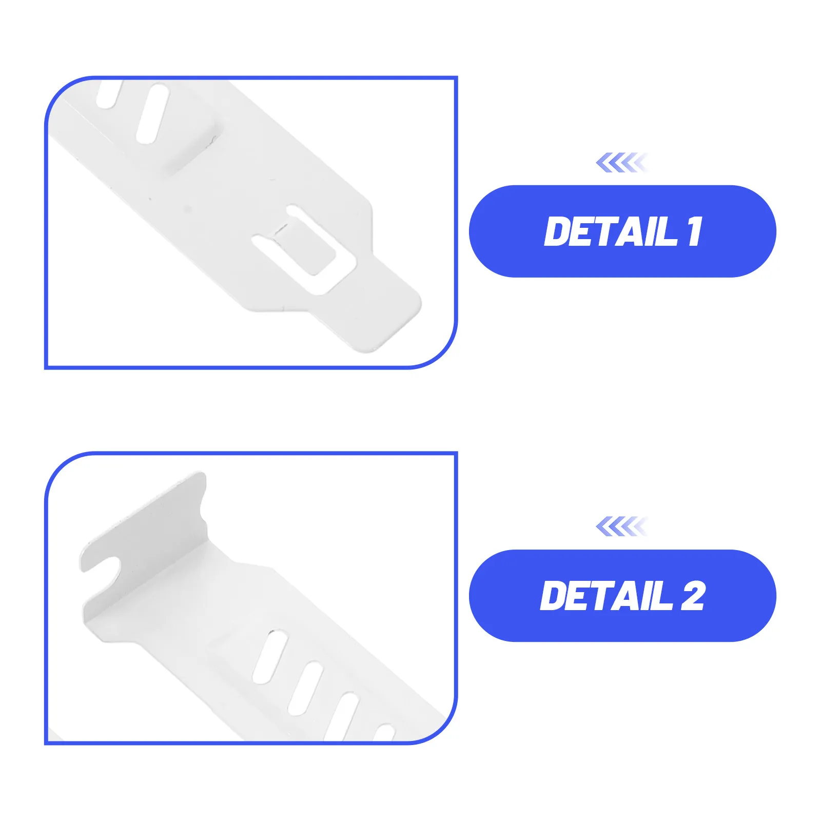 20Pcs Pci Slot Cover Gpu Support Bracket For Gaming Pc Case Computer Technician White Vented Steel Expansion Dustproof