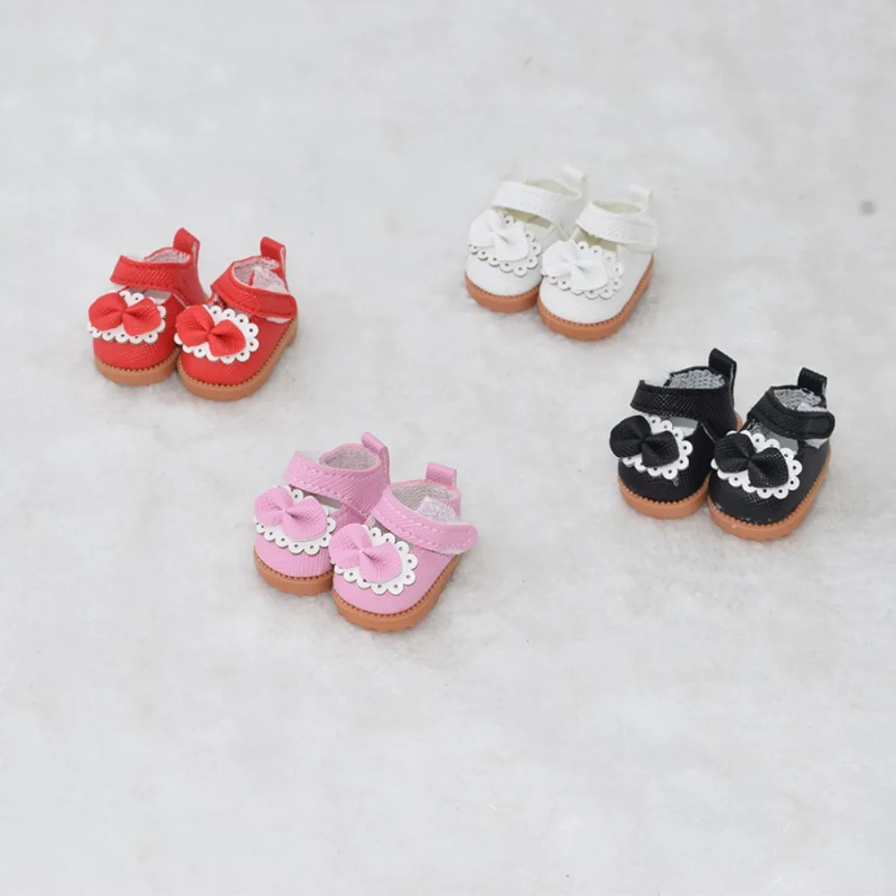 Minis chuhe für 10cm Baumwoll puppe Prinzessin Schuhe 1/8 bjd Baby Lederschuhe für 22cm gemeinsame Puppe Kleidung Zubehör