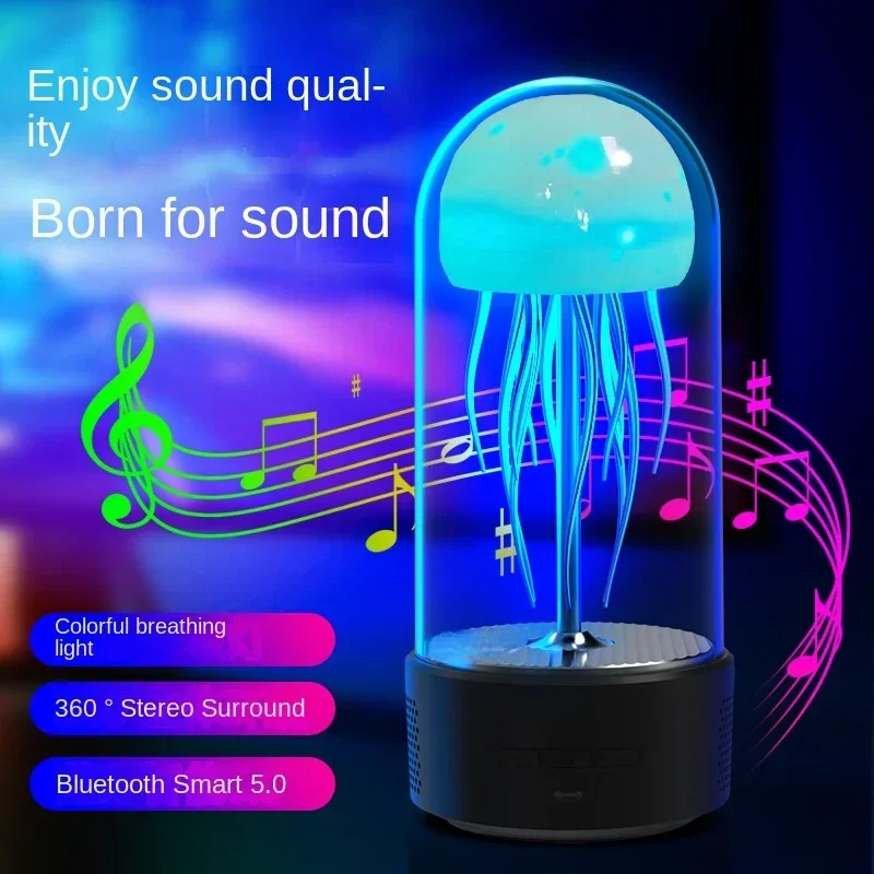 

Mechanical Jellyfish Bluetooth Audio Luminescence Three in One Portable Atmosphere Speaker Intelligent Colorful Light Clock Gift