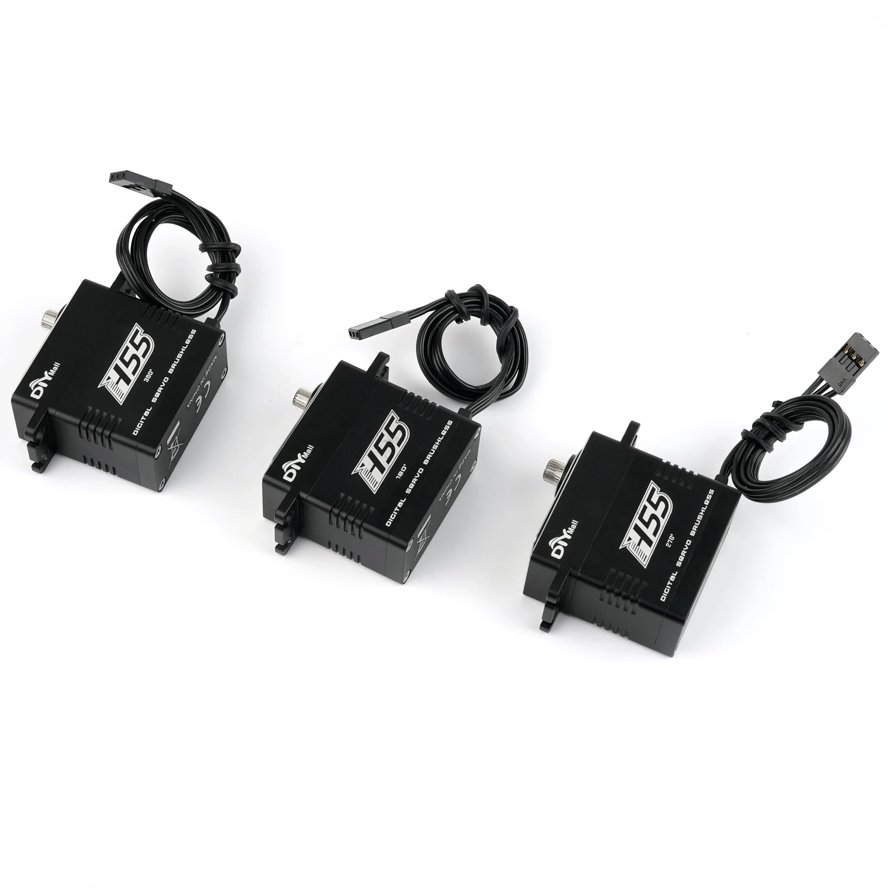 Servos digitales PWM de 55kg, Motor sin escobillas de Metal H55 de cuerpo completo, Servo resistente al agua, Servo de alto par para Robots de coche teledirigido 1/8 1/10 1/12