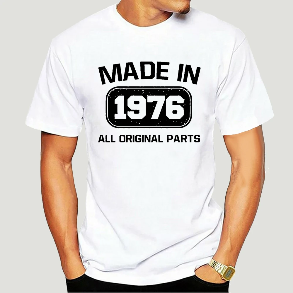 Made In 1976 41st Birthday Gift Dad Uncle Bday Present 70\'s 80\'s 76 T-shirt Summer Fashion High Quality Printed Tee Shirts