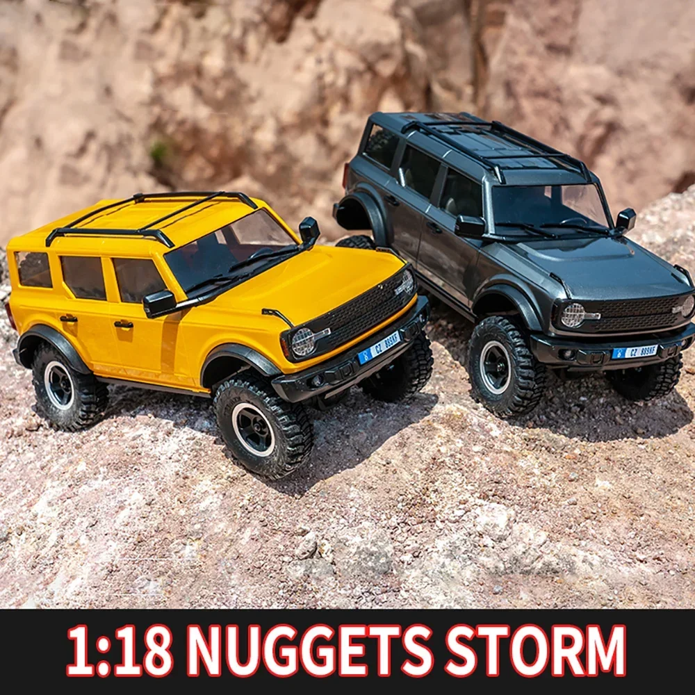 FMS RC Car 1/18 Bronx 4x4 Off Road Nuggets Storm RC Simulation Electric Remote Control Model Car 2.4GHz RTR Rc Cars for Adults