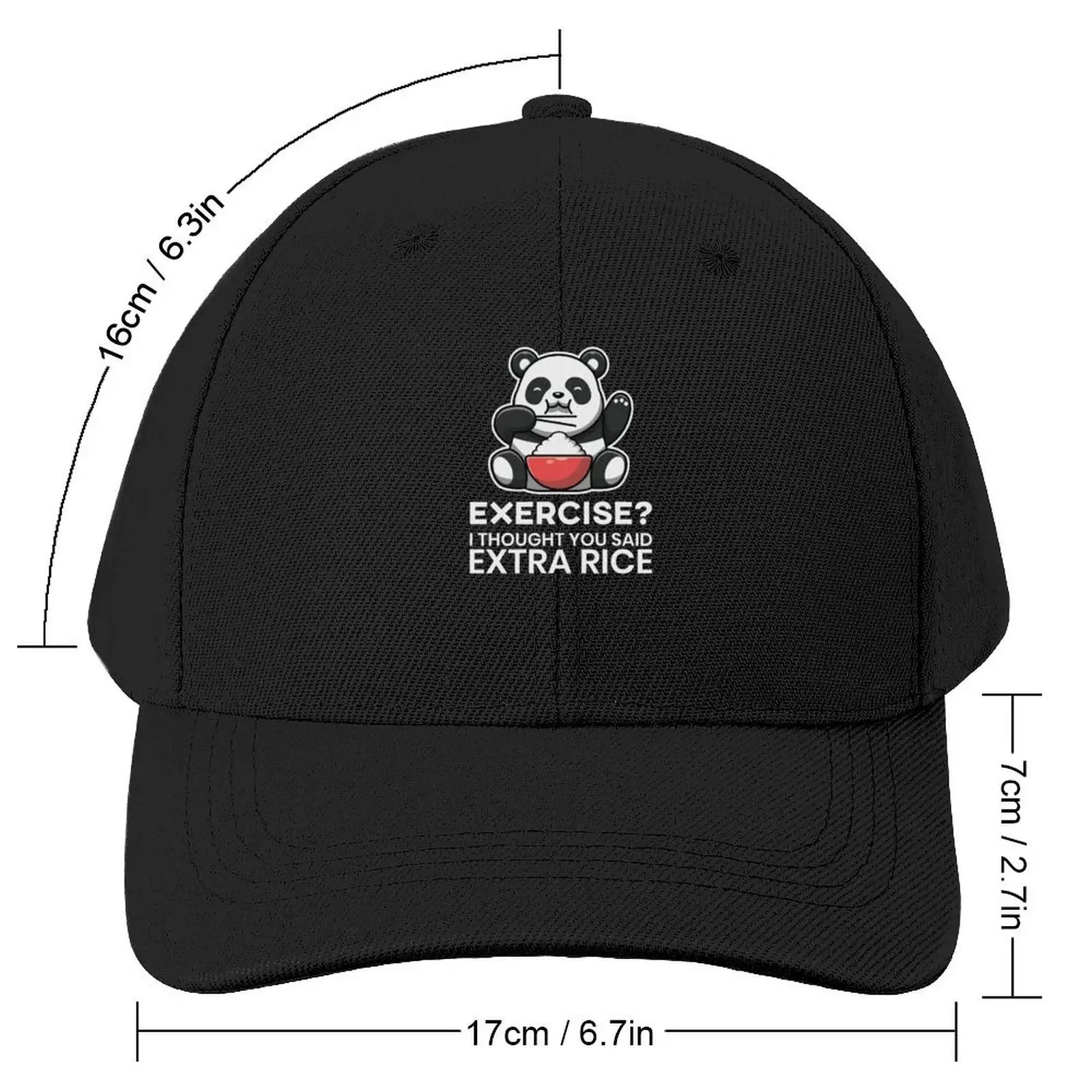 Exercise? I Thought You Said Extra Rice Baseball Cap Christmas Hat Snap Back Hat Brand Man cap Golf Men Women's