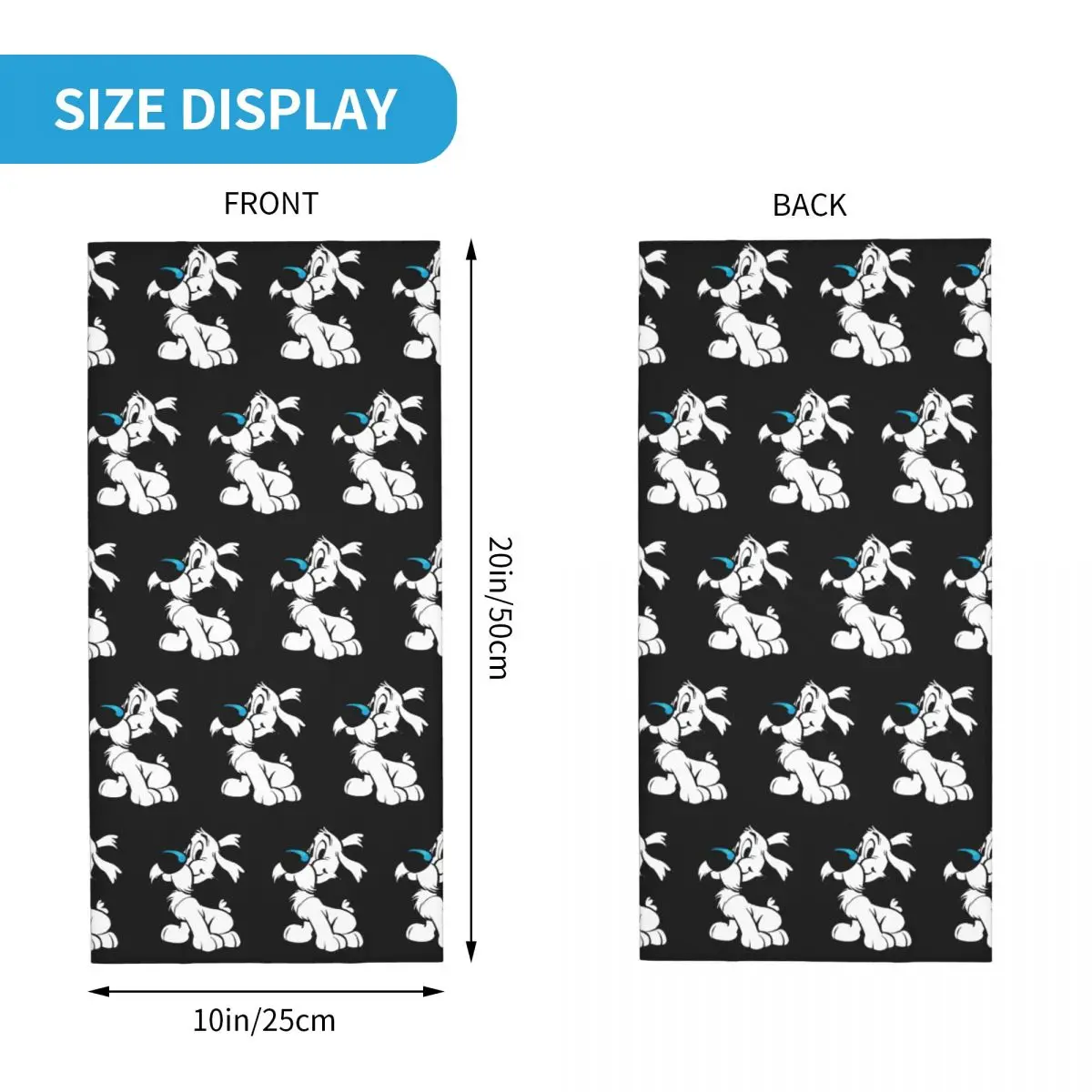 Asterix And Obelix Bandana Neck Cover Printed Dogmatix Ideafix Obelix Dog Wrap Scarf Warm Face Mask Hiking for Men Women Adult