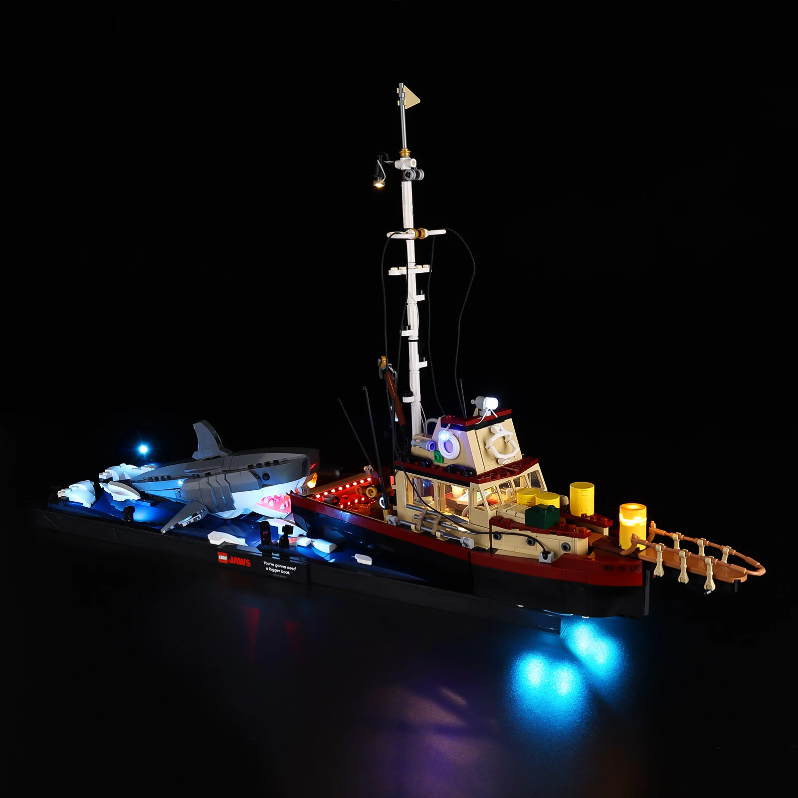 Set di illuminazione a LED senza modello adatto per LEGO Jaws 21350 (escluse blocchi di costruzione)