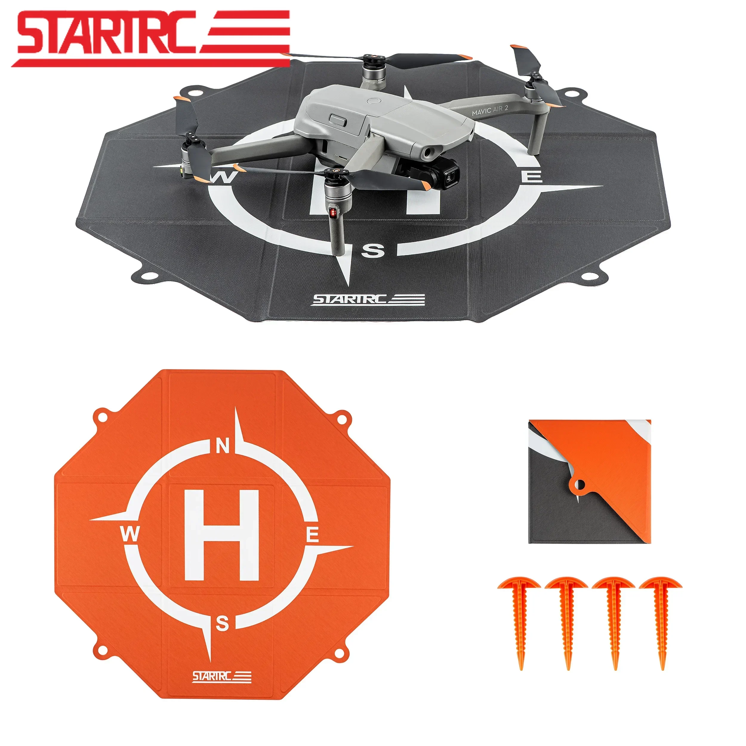 Drone Landing Pad Universal Waterproof Portable Fast Foldable Helipad For DJI Neo Mini 3 Mini 2 SE Avata 2 FPV Mavic 3 Pro 20IN