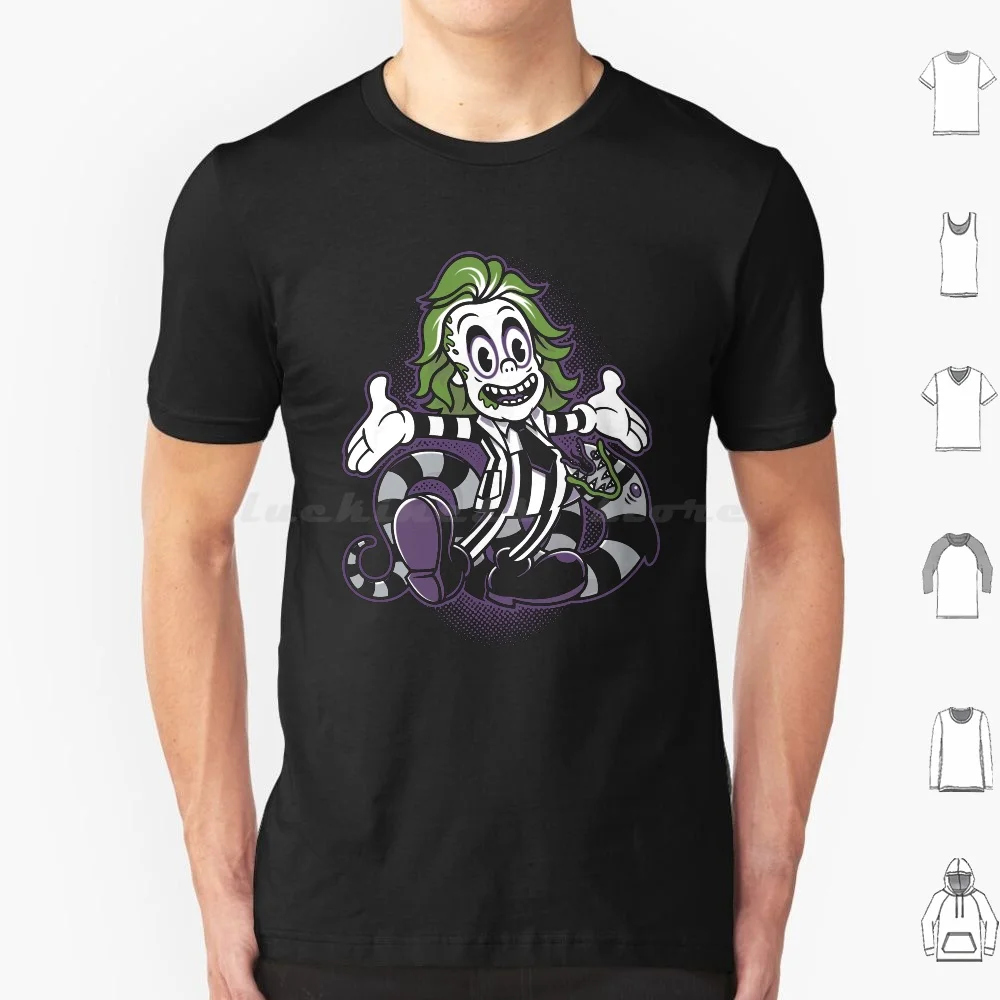 It's Showtime!-Rubber Hose Vintage Cartoon-Goth T Shirt 6xl Cotton Cool Tee Goth Horror Sandworm Cartoon Cute Creepy Cute