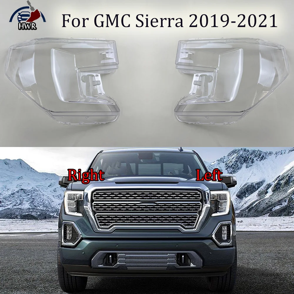 

Для GMC Sierra 2019 2020 2021: Прозрачная крышка фары, линза, корпус лампы, маска, плексиглас, замена оригинального плафона
