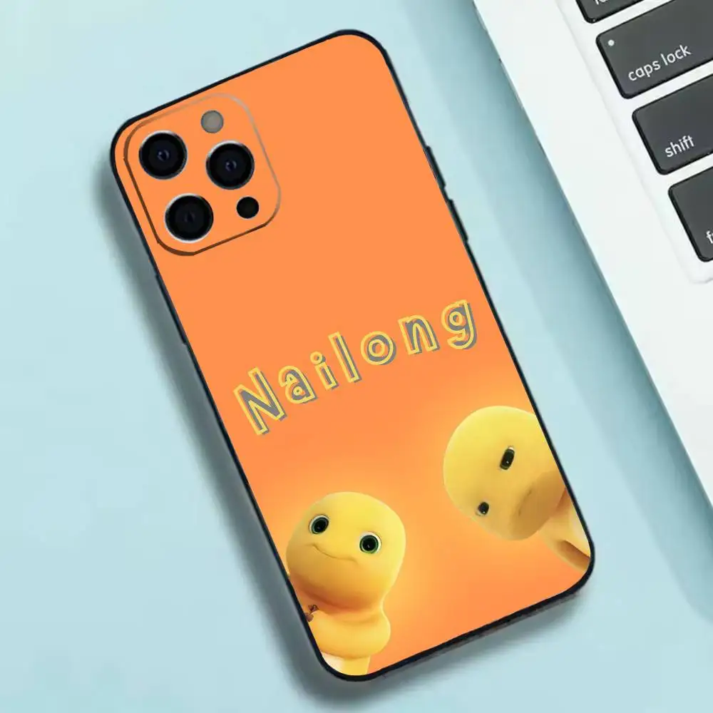 귀여운 N-Nailong 폰 케이스 실리콘 소프트 아이폰 17 16 15 14 13 12 11 X XR 플러스 프로 맥스 플러스용