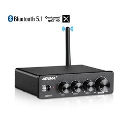 AIYIMA-AMPLIFICADOR DE Audio A01 PRO A01, TPA3116D2, con Bluetooth, potencia 100Wx2, sonido HIFI 2,0, estéreo, Clase D, cine en casa