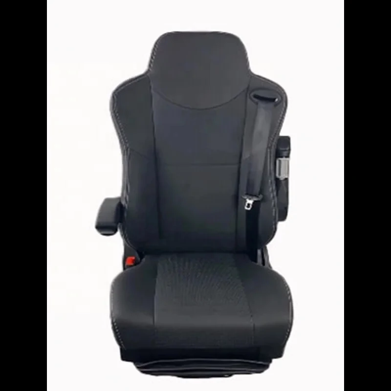 High Quality Heavy Duty Truck & Bus Front Driver Seat Air Suspension Adjustable Seat with Headrest for Machinery Operators