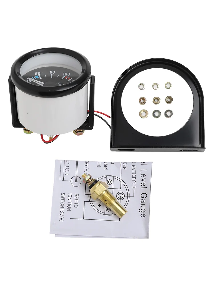 52 مللي متر مقياس المياه 2 بوصة مقياس درجة الحرارة دقيق مقياس درجة حرارة الماء 2 بوصة 52 مللي متر سلامة القيادة لشاحنة