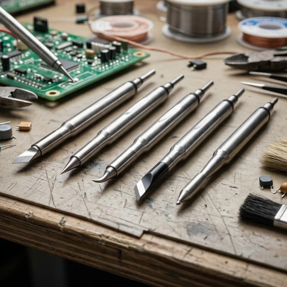 For Home Electronics Soldering Iron Tips Five Different Shapes Materials Multilayer Alloy Plating For Home Electronics