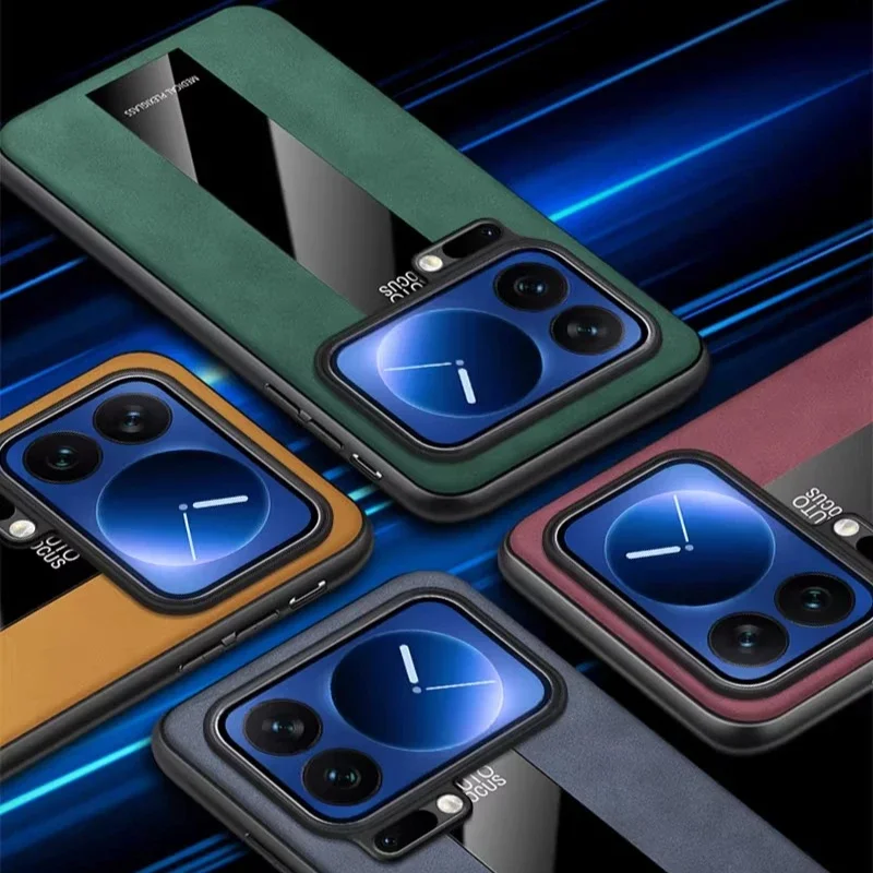 حافظة جلدية PU مضادة للصدمات لهاتف Xiaomi 17 Pro Max غطاء حامل حلقي مغناطيسي من جلد الغنم لهاتف Xiaomi MI 17Pro Max Shell