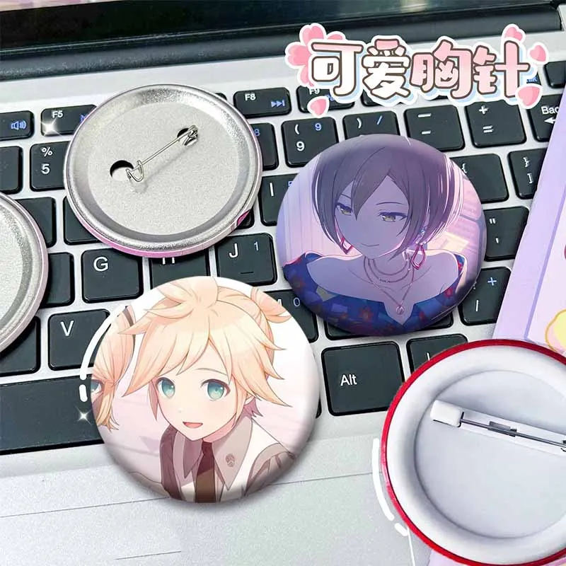 Project SEKAI Anime Brooch Handmade Creative Button Pin Cartoon Shinonome Ena Yoisaki Kanade Badge Accessories Fans Collect Gift