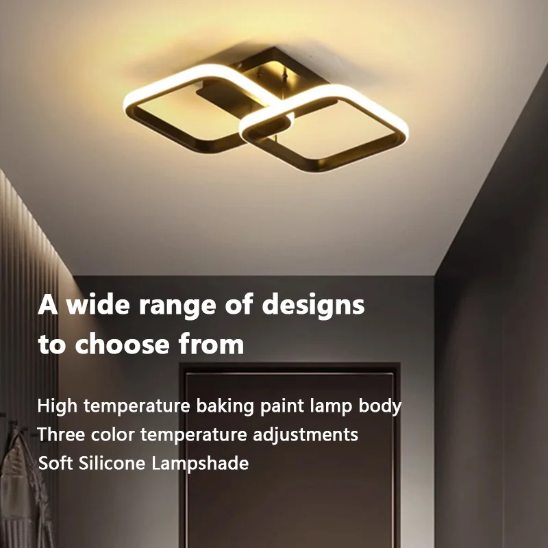 

Modern LED Ceiling Lamp 3 Color Temperature Multiple Styles Choose Bedroom Living Room Corridor Lights Balcony Light 110V-240V