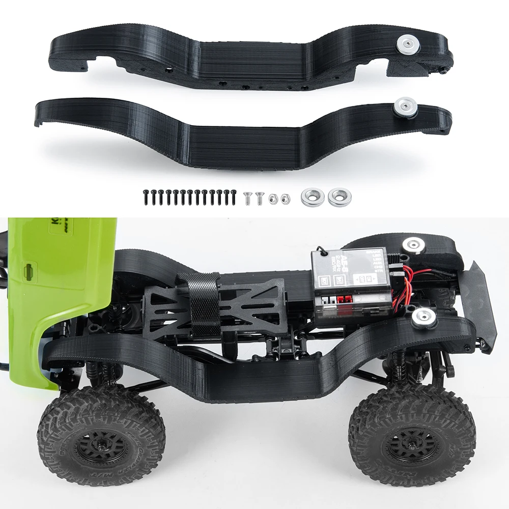 AXSPEED البلاستيك الطين اللوحات الحاجز غطاء الإطارات بطانة لمحوري SCX24 90081 AXI00001 AXI00002 AXI00005 AXI00006 1/24 RC قطع غيار السيارات