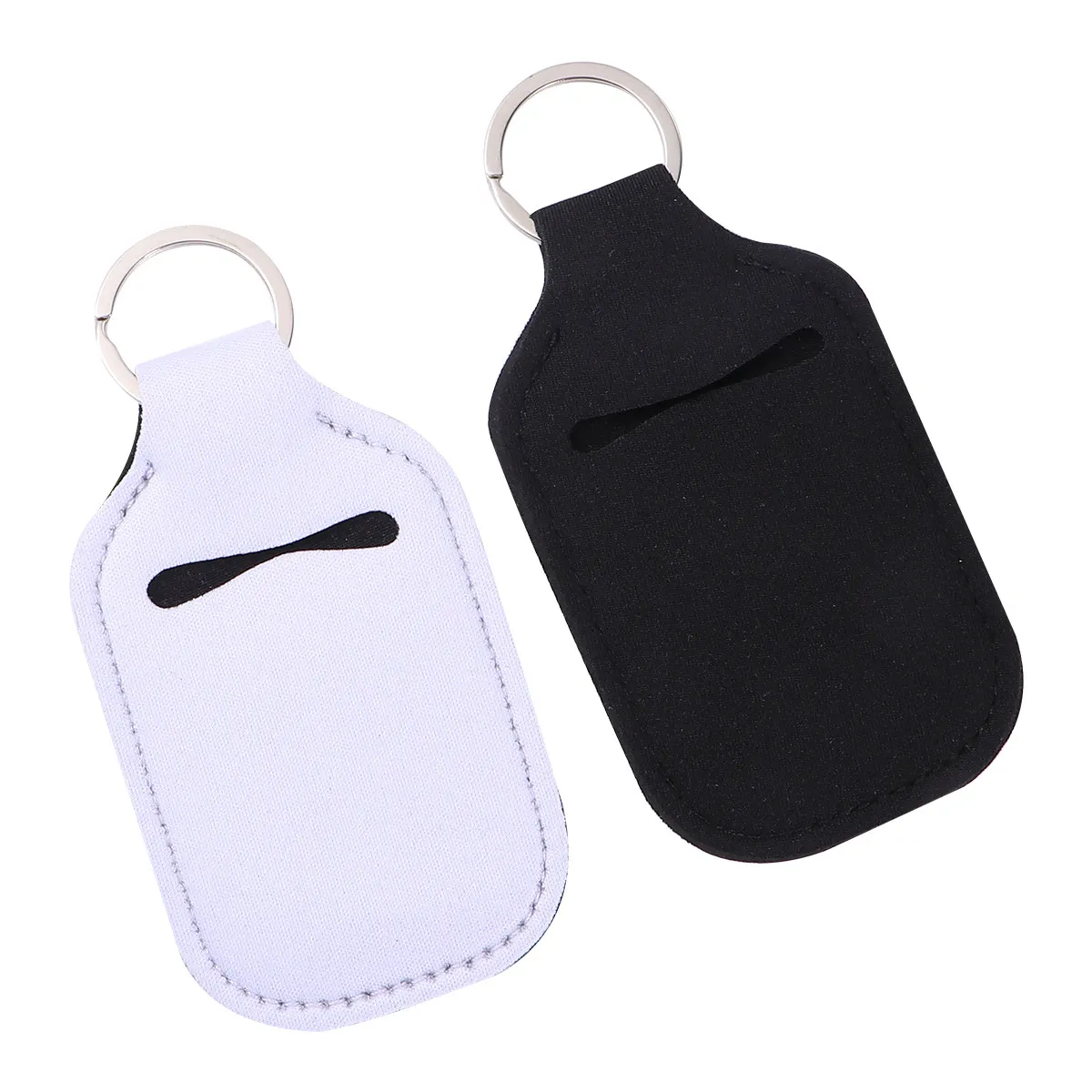 

Набор из 4 держателей для бутылок: Премиальный неопреновый брелок-держатель для многоразовых контейнеров с жидкостью, портативный для мыла и лосьона