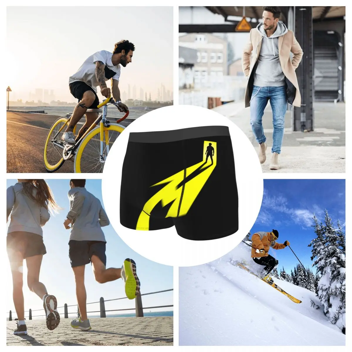 الملاكم السراويل السراويل Metallicas M72 كلمة جولة (7) سراويل الرجال ملابس داخلية جيدة التهوية لهدايا رجل صديقها أوم