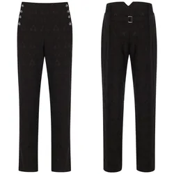 Steampunk Gothic Men Pants Wedding High Waist Slim Fit Men Trousers Retro Pants Punk retro men's uniform overalls