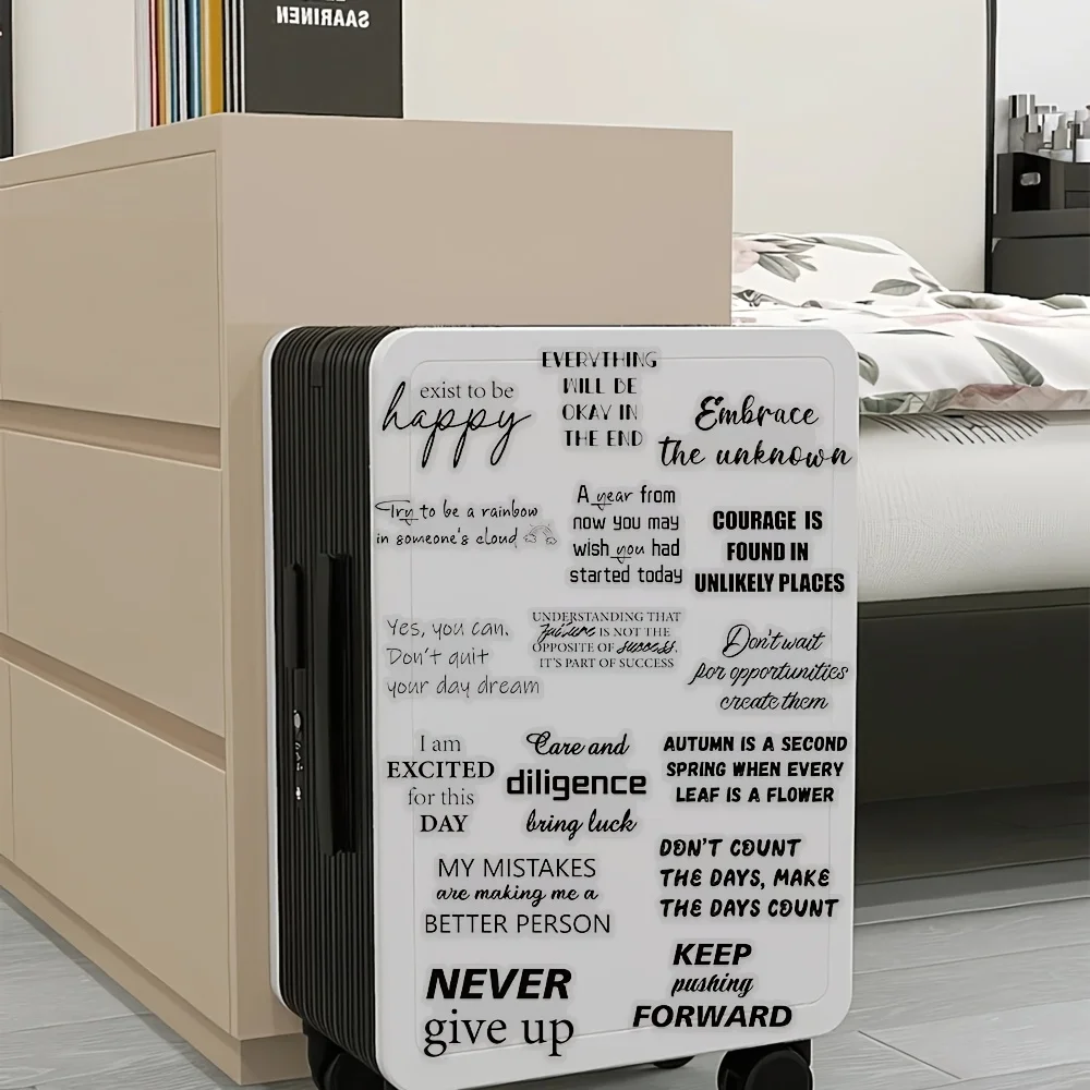 

100 листов вдохновляющих цитат идеально подходят для телефонов, ноутбуков, альбомов, чемоданов, гитар и т. д. и — это идеальный выбор для проектов и также уникальный вариант подарка