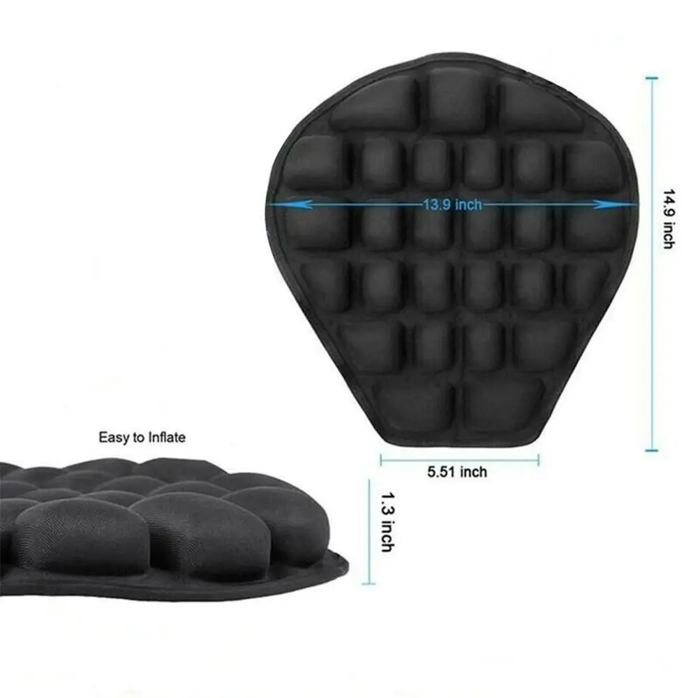 3D Sunscreen Comfort Motorcycle Seat Cushion Gel Seat Motorbike Pillow Pad Anti Slip Gel Seat Cushion Saddles Air Cover